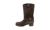 Prada Women's Brown Leather Half-Boot 1U348E