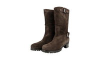 Prada Women's Brown Leather Half-Boot 1U348E
