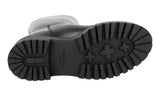 Prada Women's Black Leather Shearling Fur Lammfell Winter Boots 1U635N
