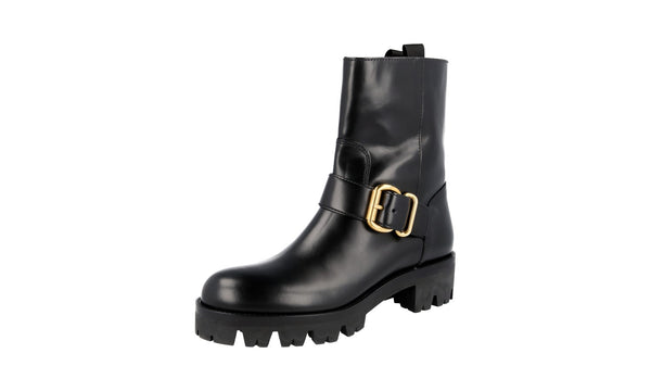 Prada Women's 1U935H V69 F0002 Leather Half-Boot