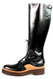 Prada Women's Black welt-sewn Leather Boots 1W054G