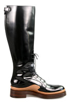 Prada Women's Black welt-sewn Leather Boots 1W054G