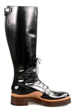 Prada Women's Black welt-sewn Leather Boots 1W054G