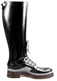 Prada Women's Black welt-sewn Leather Boots 1W054G