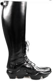 Prada Women's Black Full Brogue Leather Boots 1W055G