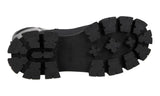 Prada Women's Black Leather Monolith Shearling Lammfell Winter Boots 1W380M