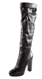 Prada Women's Black Deerskin Leather Boots 1WP089