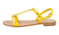 Prada Women's Yellow Leather Sandals 1X015F