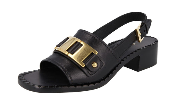 Prada Women's 1X183M MHU F0002 Leather Sandals
