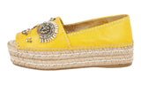 Prada Women's Yellow Leather Sandals 1X184G