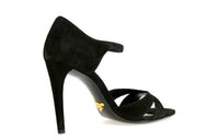 Prada Women's Black Leather Sandals 1X295F