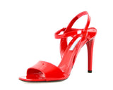Prada Women's Red Leather Sandals Pumps / Heels 1X296F
