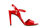 Prada Women's Red Leather Sandals Pumps / Heels 1X296F