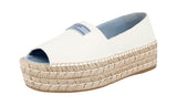 Prada Women's 1X3341 XPY F0009 Leather Espadrilles