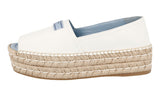 Prada Women's White Leather Sandals 1X3341
