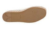 Prada Women's White Leather Platform Espadrilles 1X3341