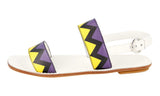 Prada Women's Multicoloured Saffiano Leather Sandals 1X562H