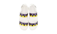Prada Women's Multicoloured Saffiano Leather Sandals 1X562H