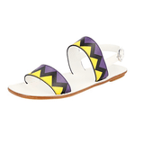 Prada Women's Multicoloured Saffiano Leather Sandals 1X562H
