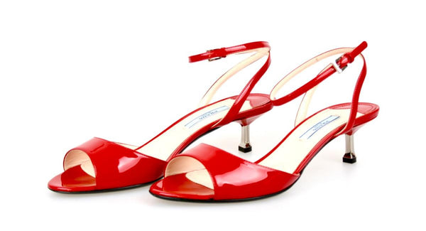 Prada Women's 1X576E 069 F0011 Leather Pumps / Heels