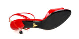 Prada Women's Red Leather Slingback Pumps / Heels 1X576E