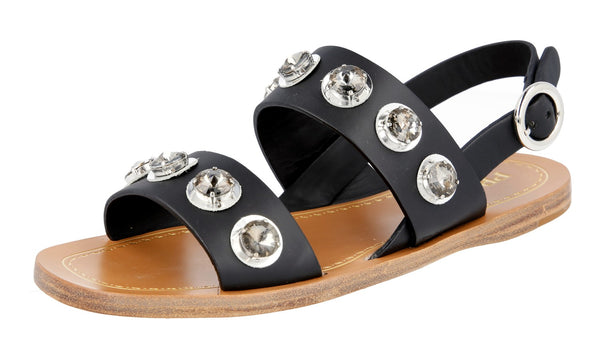Prada Women's 1X642G 248 F0002 Leather Sandals