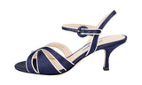 Prada Women's Blue Leather Pumps / Heels 1X789I