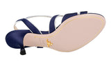 Prada Women's Blue Leather Sandals 1X789I