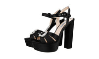 Prada Women's Black Leather Pumps / Heels 1XP02A