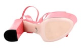 Prada Women's Pink Leather Pumps / Heels 1XP896