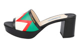 Prada Women's Multicoloured Saffiano Leather Sandals 1XP933