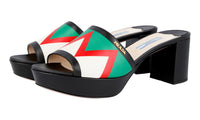 Prada Women's Multicoloured Saffiano Leather Sandals 1XP933