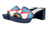 Prada Women's Multicoloured Saffiano Leather Sandals 1XP933