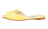 Prada Women's Yellow High-Quality Saffiano Leather Sandals 1XX104