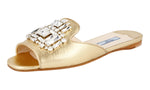Prada Women's 1XX148 3A98 F0522 Saffiano Leather Leather Sandals