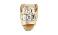 Prada Women's Gold Saffiano Leather Sandals 1XX148