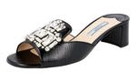 Prada Women's 1XX148 3A9S F0002 045 High-Quality Saffiano Leather Leather Sandals