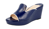 Prada Women's 1XX168 3D15 F0V41 High-Quality Saffiano Leather Leather Sandals