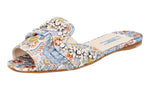 Prada Women's 1XX214 3J0G F0154 Textile Sandals