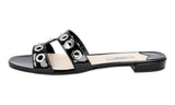 Prada Women's Black Leather Sandals 1XX250