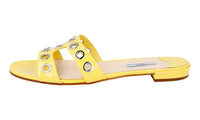 Prada Women's Yellow Leather Sandals 1XX250