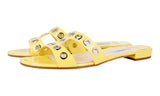 Prada Women's Yellow Leather Sandals 1XX250