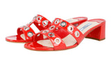 Prada Women's Red Leather Sandals 1XX250