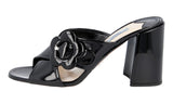 Prada Women's Black Leather Pumps / Heels 1XX304