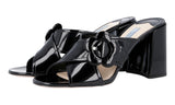 Prada Women's Black Leather Sandals 1XX304