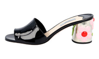 Prada Women's Black Leather Sandals 1XX310