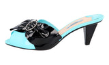 Prada Women's Turquoise Leather Pumps / Heels 1XX327