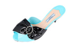 Prada Women's Turquoise Leather Pumps / Heels 1XX327