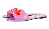 Prada Women's Purple Leather Sandals 1XX343