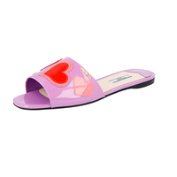 Prada Women's Purple Leather Sandals 1XX343